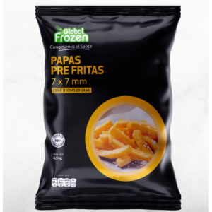 PAPAS PREFRITAS PREMIUM IMP 7X7 2,5KGX4
