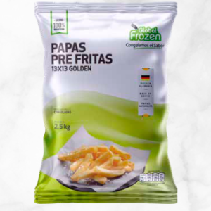 PAPAS PREFRITAS GOLD IMP 13X13 2,5KGX4